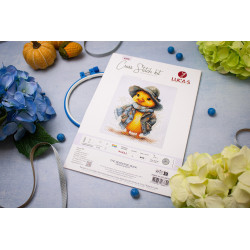 Cross Stitch Kit The Detective Duck 15x18 cm SB1416