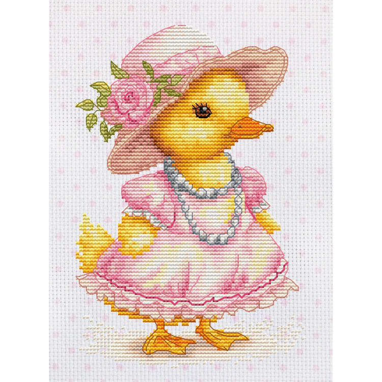 Cross Stitch Kit The Flirty Duckling 12x18 cm SB1415