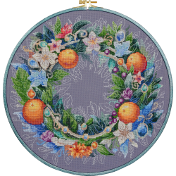 Cross-stitch kit An exquisite holiday 30x30 cm AAH-195