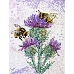 Cross-stitch kit Hunting for nectar 27x36 cm AAH-188