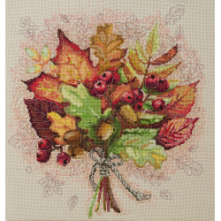 Cross-stitch kit Autumn moment 31x32.5 cm AAH-185