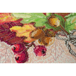 Cross-stitch kit Autumn moment 31x32.5 cm AAH-185