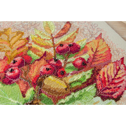 Cross-stitch kit Autumn moment 31x32.5 cm AAH-185