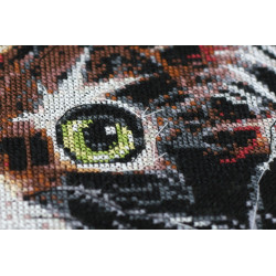 Cross-stitch kit Fluffy kitten 30x35 cm AAH-062