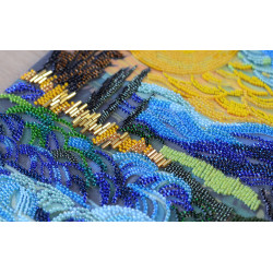 Main Bead Embroidery Kit There behind the waterfall 19.5x35 cm AAB-908