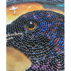 Main Bead Embroidery Kit Black raven (Deco scenes) 25x35 cm AAB-904