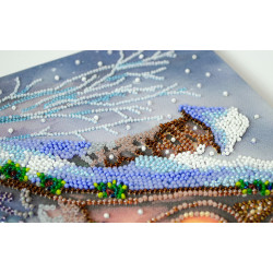 Main Bead Embroidery Kit When winter blows cold (Winter tale) 25x28 cm AAB-892