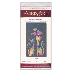 Main Bead Embroidery Kit Kittens' purrings 25x42 cm AAB-744