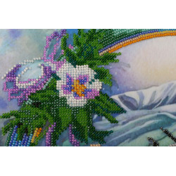 Main Bead Embroidery Kit Summer water colors-3 30x34 cm AAB-503