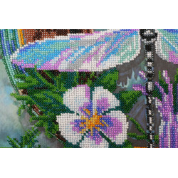 Main Bead Embroidery Kit Summer water colors-3 30x34 cm AAB-503