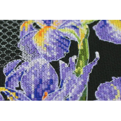 Cross stitch kit Japanese irises 16x43 cm AAH-151