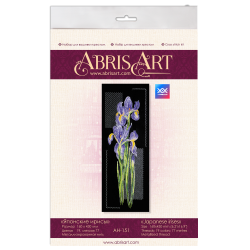 Cross stitch kit Japanese irises 16x43 cm AAH-151