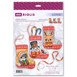 Cross stitch kit Christmas Stockings 11x15 SR2239AC