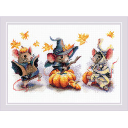 Cross stitch kit Spooky Mouse Trio 30x21 SR2241