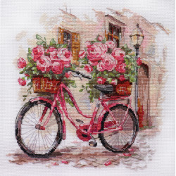 Cross stitch kit The long-awaited rendezvous 23x23 cm AAH-223