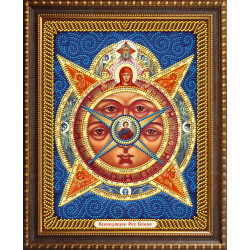 Набор для алмазной живописи икона Всевидящее око Божие 22*28 см AZ-5070