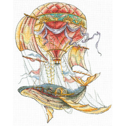 Cross stitch kit "Whale flight" SANP-68