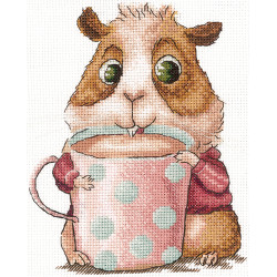 Cross stitch kit "Coffee Lovers. Guinea Pig" SANK-66