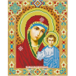 Набор для алмазной живописи икона Казанской иконы Божией Матери 22*28 см AZ-2002