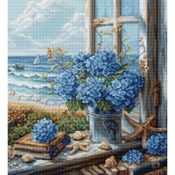 Cross Stitch Kit "Sea View" 29x31cm SBU5065