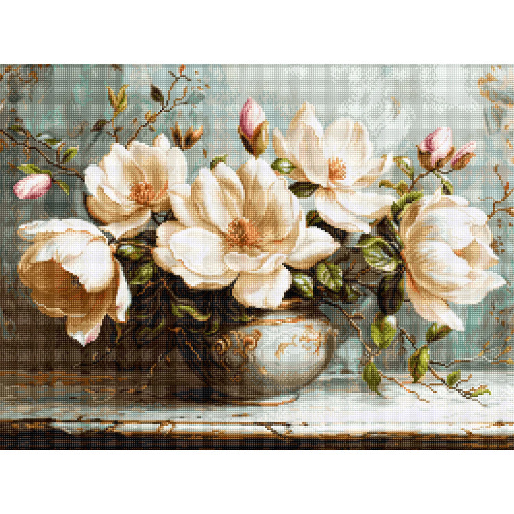 Cross Stitch Kit "The Mysterious Magnolias" 42x32cm SB707