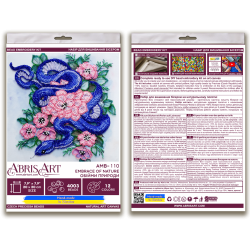 Mid-sized bead embroidery kit - Embrace of nature (Deco Scenes) 20x20 cm AAMB-110