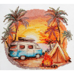 Cross-stitch kits - Beach adventures (Deco Scenes) 22x20 cm AAH-241