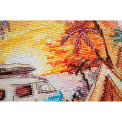 Cross-stitch kits - Beach adventures (Deco Scenes) 22x20 cm AAH-241