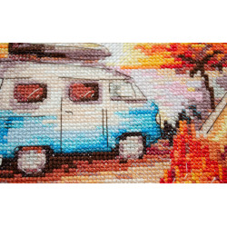 Cross-stitch kits - Beach adventures (Deco Scenes) 22x20 cm AAH-241