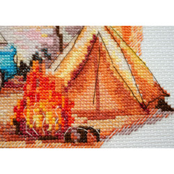 Cross-stitch kits - Beach adventures (Deco Scenes) 22x20 cm AAH-241