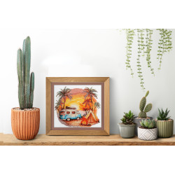 Cross-stitch kits - Beach adventures (Deco Scenes) 22x20 cm AAH-241