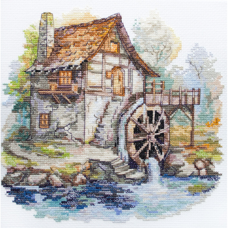 Cross-stitch kits - Symphony of water (Deco Scenes) 22x22 cm AAH-237