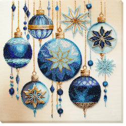 Main Bead Embroidery Kit - Crystal patterns (Deco Scenes) 25x25 cm AAB-925