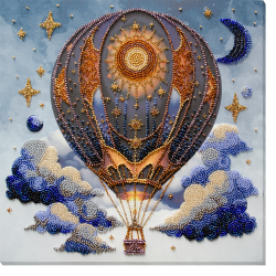 Main Bead Embroidery Kit - Air adventures (Deco Scenes) 28x28 cm AAB-923