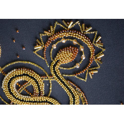 Main Bead Embroidery Kit Golden talisman (Deco Scenes) 20x25 cm AAB-921