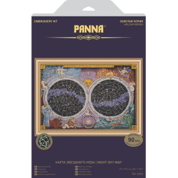 Cross stitch kit PANNA "Starry Sky Map" PPZ-7275