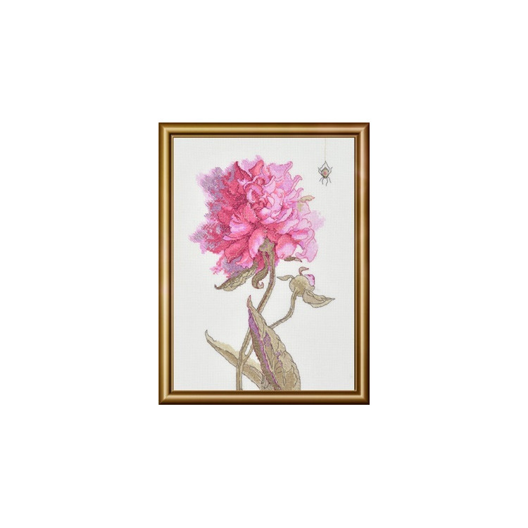 Cross stitch kit - Aine collection "Peonies. Grace" 21x30 cm SRA1008