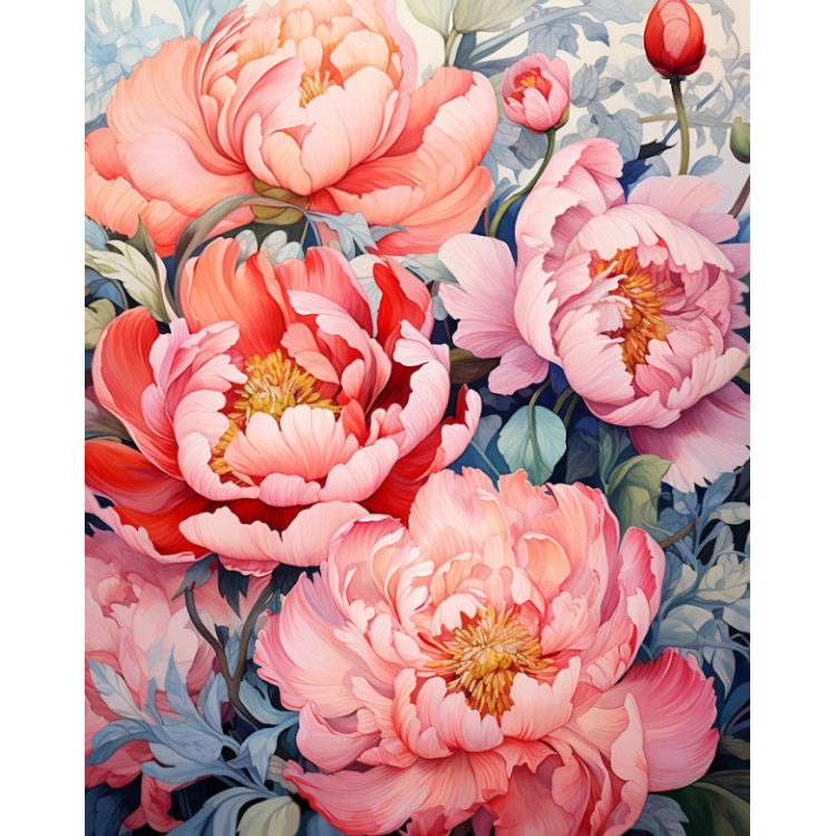 Diamond Painting with subframe Flowers 30x40 cm VA822