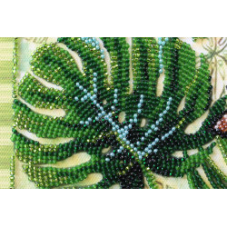 Mid-sized bead embroidery kit - Monsters (Flowers) 20x20 cm AAMB-028