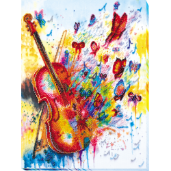 Main Bead Embroidery Kit - Sparks of sound (Musical display) 30x40 cm AAB-629