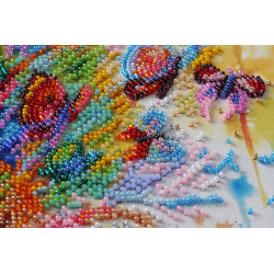 Main Bead Embroidery Kit - Sparks of sound (Musical display) 30x40 cm AAB-629