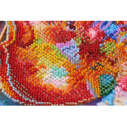 Main Bead Embroidery Kit - Sparks of sound (Musical display) 30x40 cm AAB-629