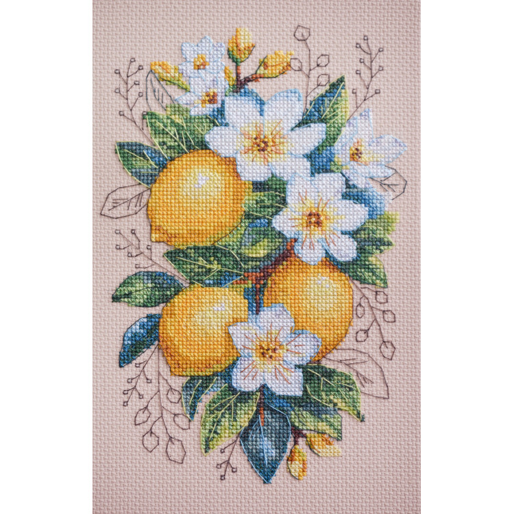 Cross-stitch kits Lemon mood (Deco Scenes) 14x21 cm AAH-246