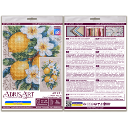 Cross-stitch kits Lemon mood (Deco Scenes) 14x21 cm AAH-246