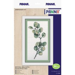 Cross stitch kit PANNA "Eucalyptus branch" PC-7296