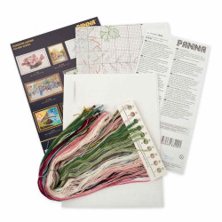 Cross stitch kit PANNA "Watercolor bouquet" PC-7050