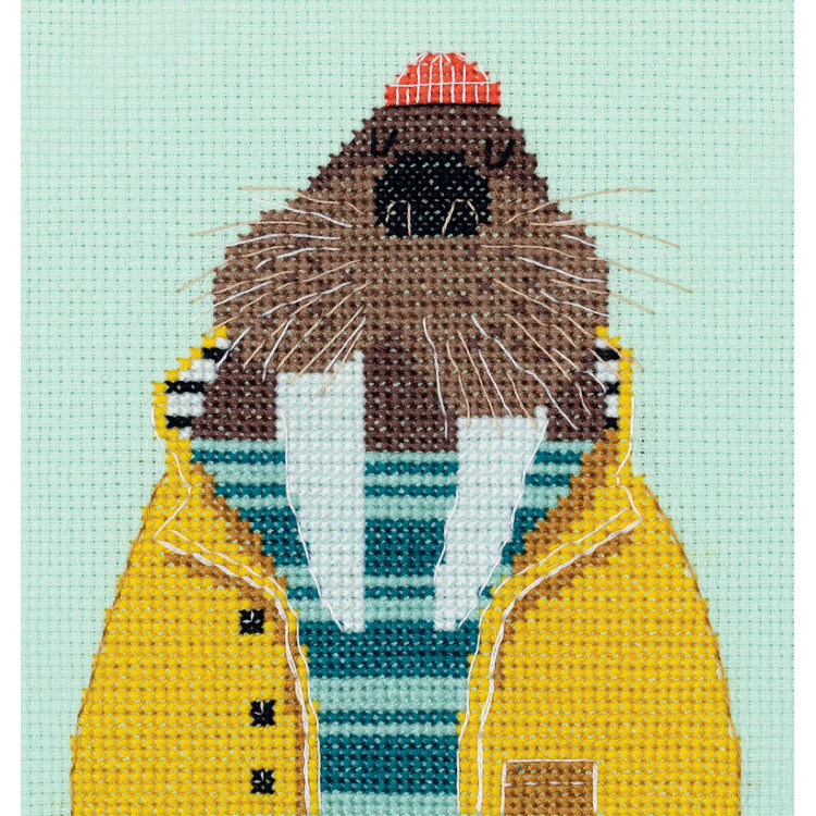 Cross stitch kit KLART "Walrus Fisherman" KL8-550