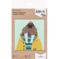 Cross stitch kit KLART "Walrus Fisherman" KL8-550