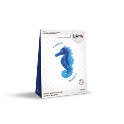 Cross stitch kit KLART "Brooch. Seahorse" KL10-025