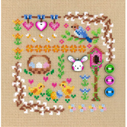 Cross stitch kit "Mini Sampler. Easter Magic" SNV-941